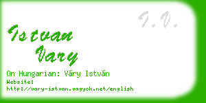 istvan vary business card